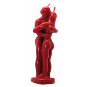 Candela Rossa Coppia Abbracciata per Rituali