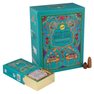 Coni Incenso Salvia Bianca Sree Vani - Golden India