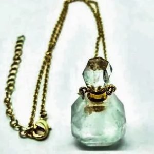Collana per Aromaterapia con boccetta in Cristallo di Rocca
