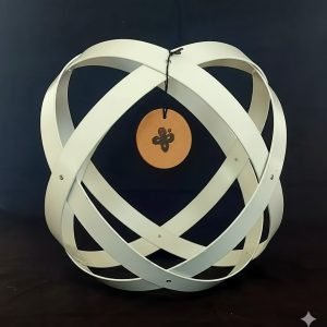 Genesa Crystal alluminio anodizzato bianco misura 32cm