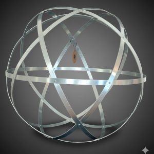 Pentasfera in alluminio naturale misura 50cm