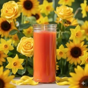 Candela Arancione per Rituali
