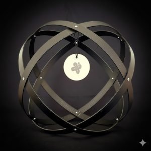 Genesa Crystal alluminio anodizzato nero misura 32cm