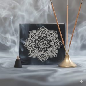 Brucia Incenso in Pietra Ollare con Mandala